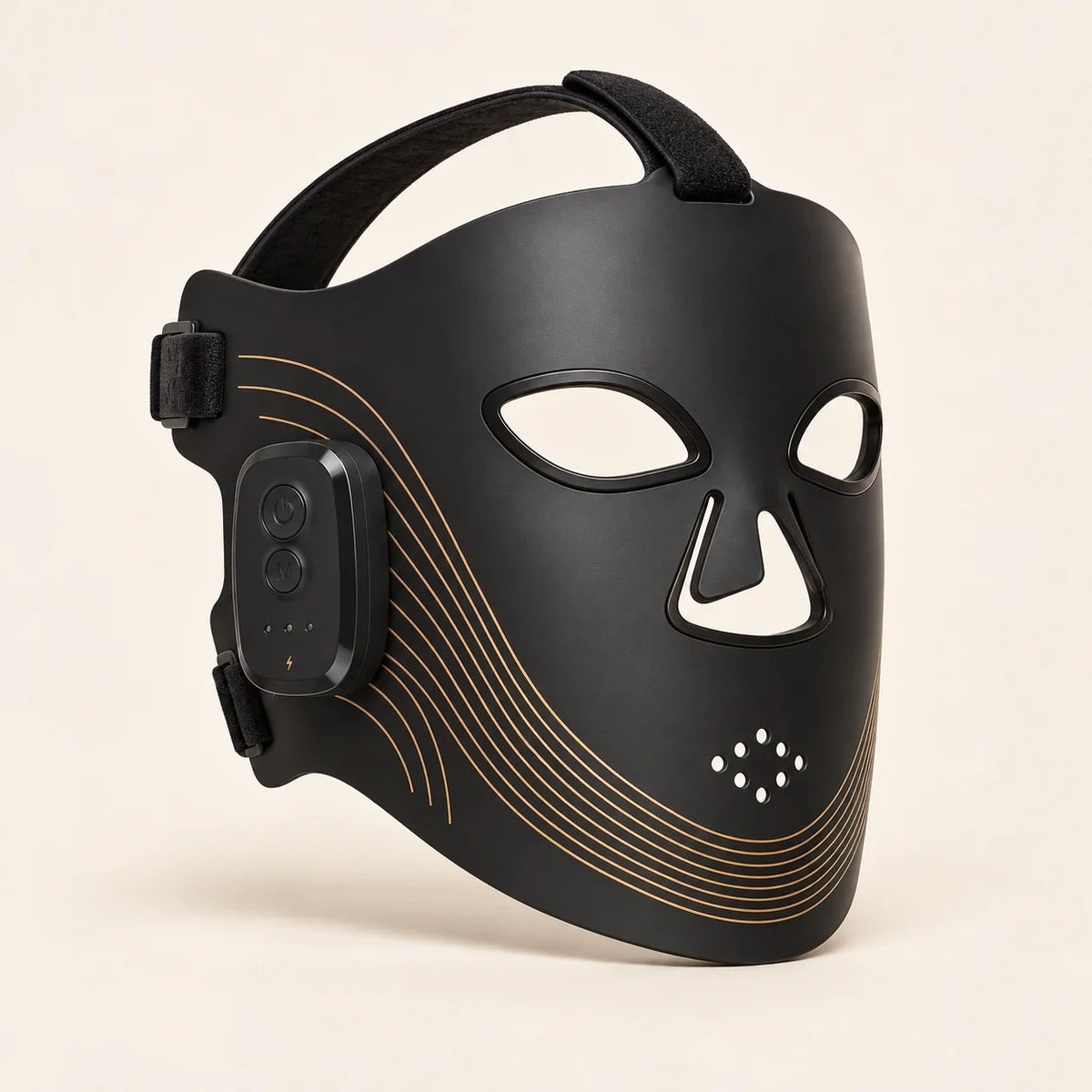Illustrative empty LED mask based on supplier reference; exact model verification pending.