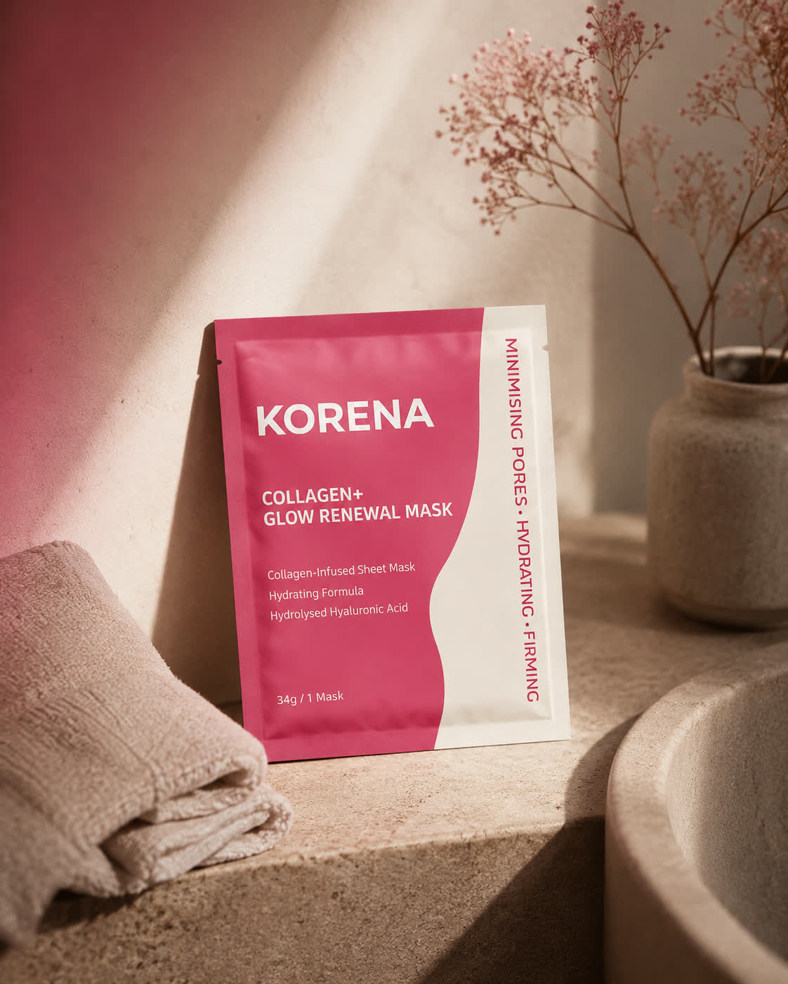The Korena mask in a calm morning setting